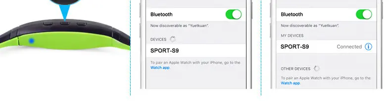 IBESI S9, Bluetooth наушники, беспроводные наушники, Bluetooth гарнитура, свободные руки, спортивные наушники с микрофоном для iPhone, Xiaomi, смартфона