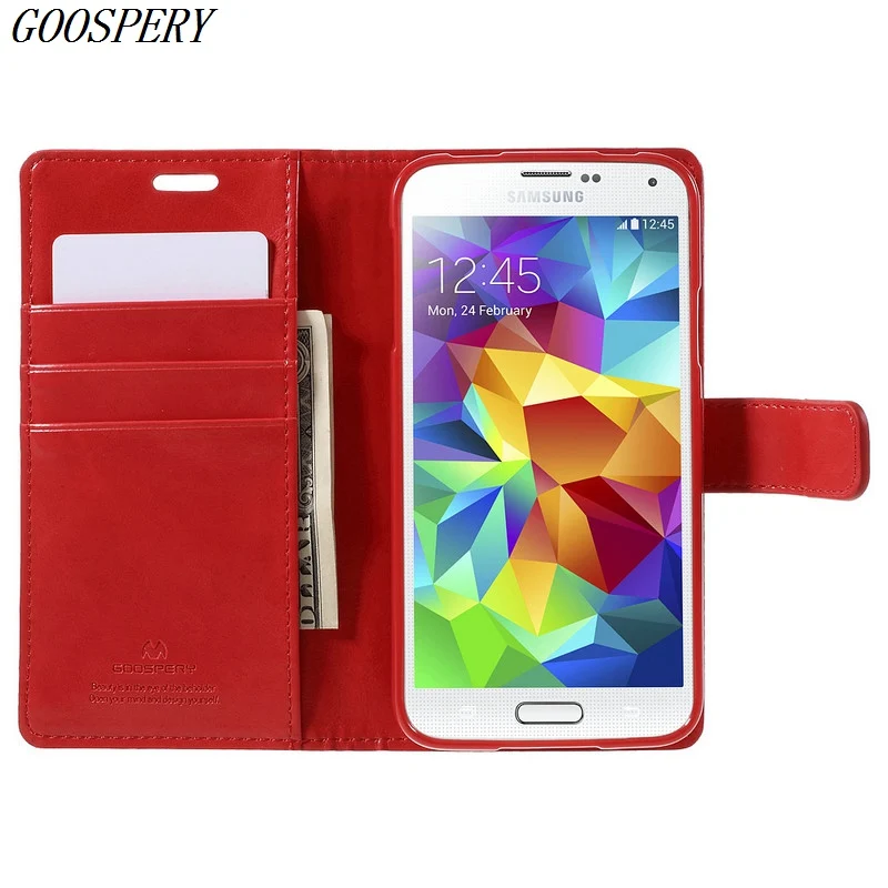 Для Samsung Galaxy S5 чехол Mercury Goospery Blue Moon Флип кожаный телефон бумажник для G900 i9600 |