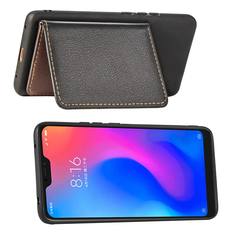 Вертикальный кожаный чехол для телефона с подставкой Xiaomi F1 Redmi 4A 4X Note4X 5 Plus Note5 6 Pro