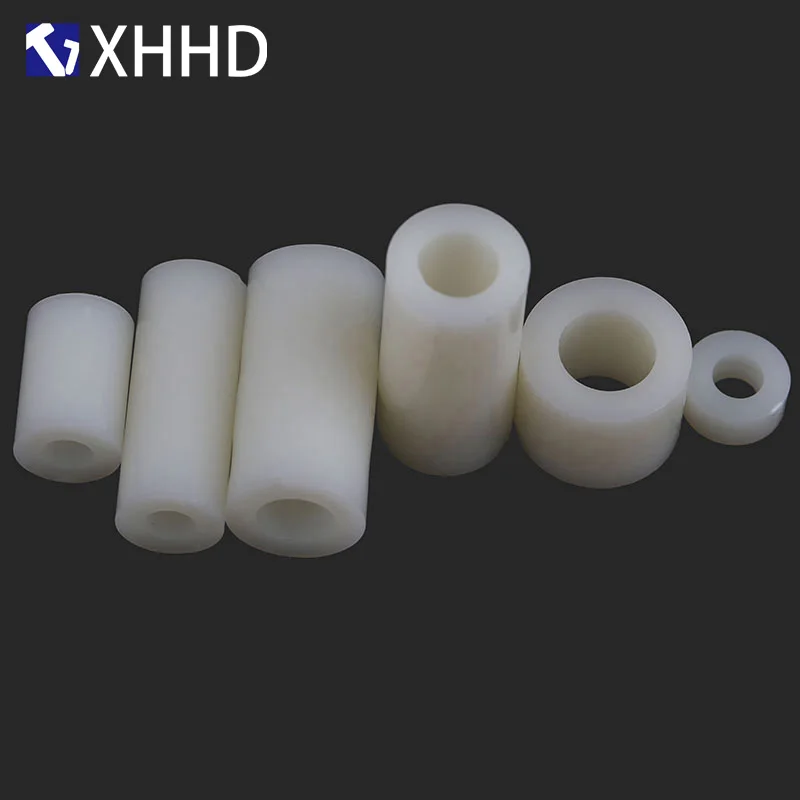 M3 M4 M5 White Round Nylon threadless Plastic Spacer ABS Hollow Standoff Washer Non-Threaded PCB Board Screw Bolt | Обустройство дома