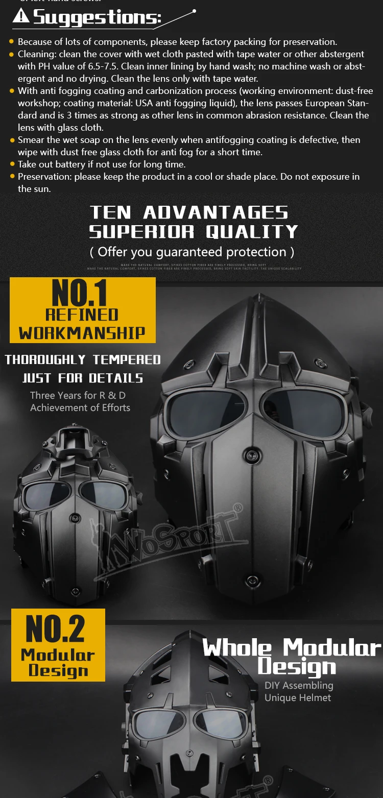 WoSporT тактические Спортивные защитные шлемы подходят 54 см-64 см головы 5 стекла для очков+ внутренние вентиляторы системы DIY Пейнтбол страйкбол спортивные шлемы