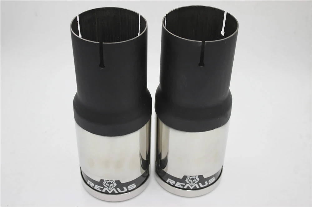 1 пара автомобильный глушитель из нержавеющей стали 63 мм|muffler exhaust systems|exhaust stainless