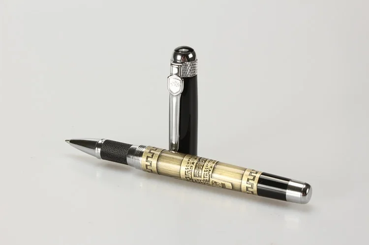 Jinhao Ручка-роллер 0,7 мм черный стержень 189 Золотая Шариковая ручка для офисных студентов/металлическая шариковая ручка/гелевые ручки gudetama line friends