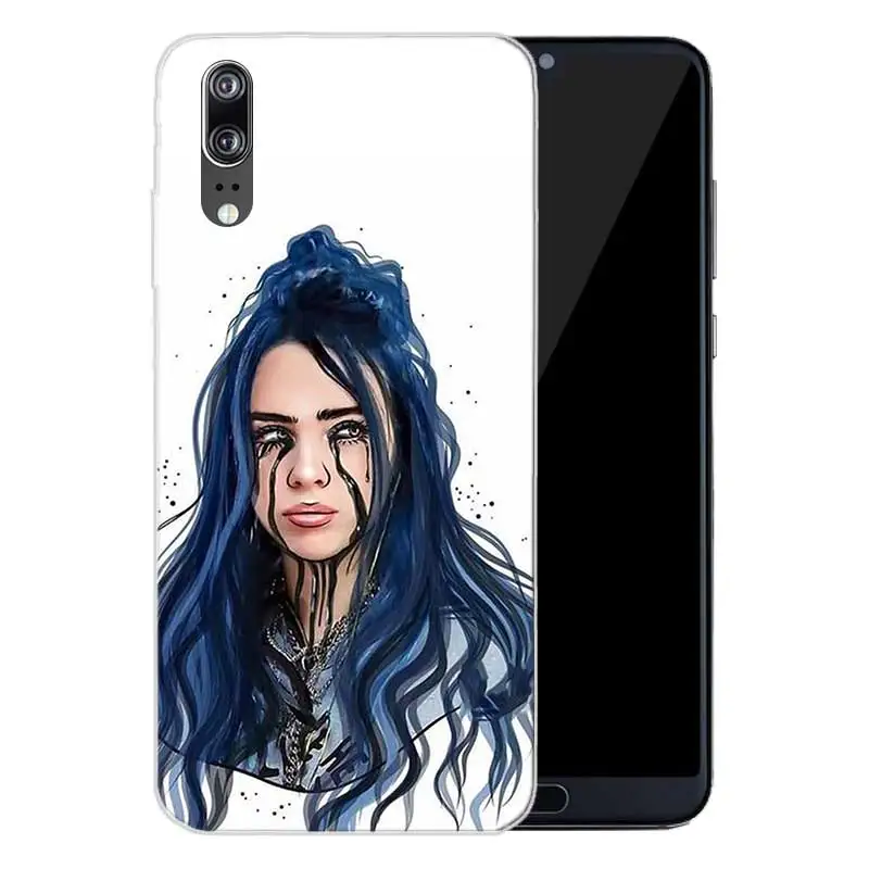 Soft Silicone Phone Back Case For Huawei P20 P30 P8 P9 P10 lite Pro Plus P Smart + TPU Heart Cover Billie Eilish Independent sin |
