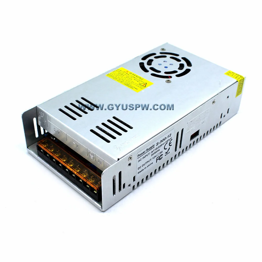 DC12V 25A 300 Вт импульсный источник питания адаптер 12 В светодиодное освещение