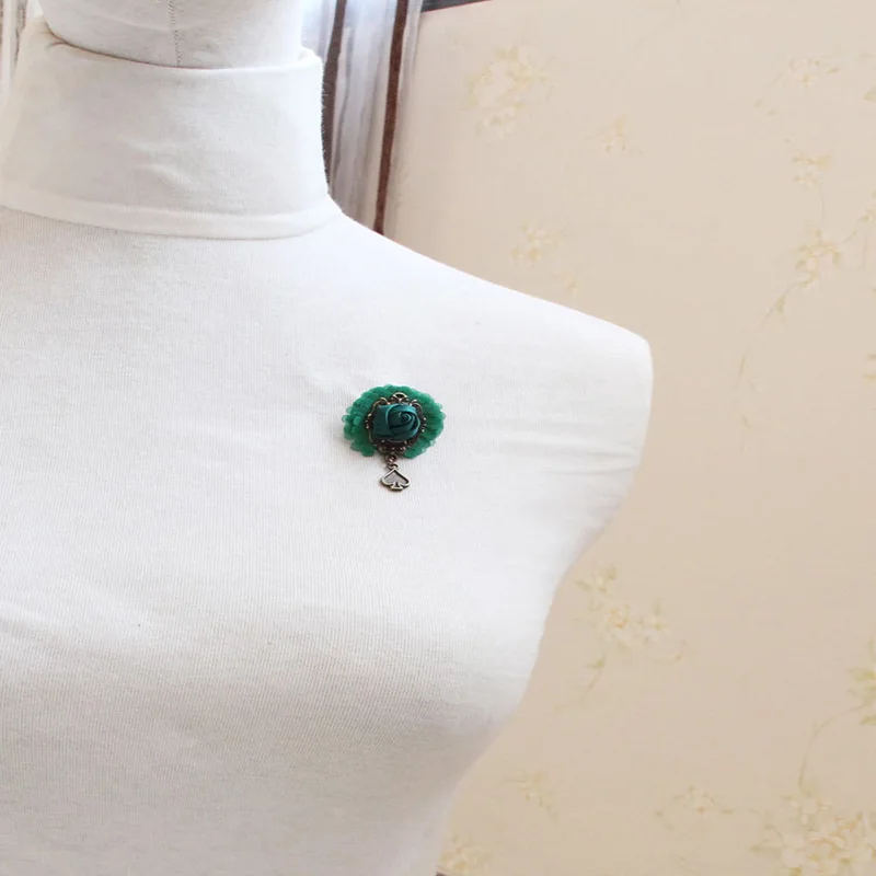 1 шт. новинка роза искусственная ретро брошь ностальгическая булавка в виде