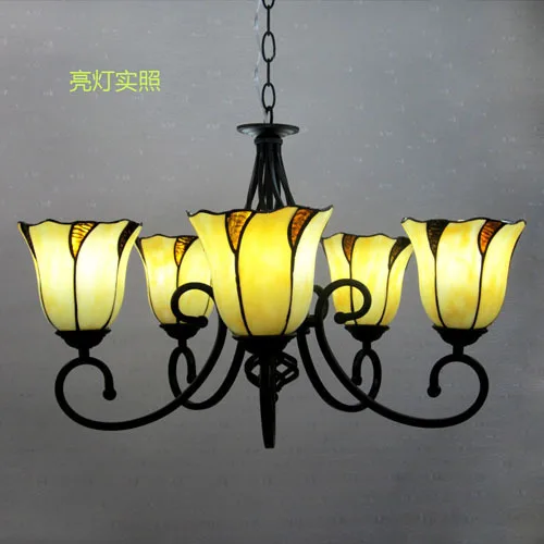 Restaurant lamp chandelier crystal living room Tiffany pendant |
