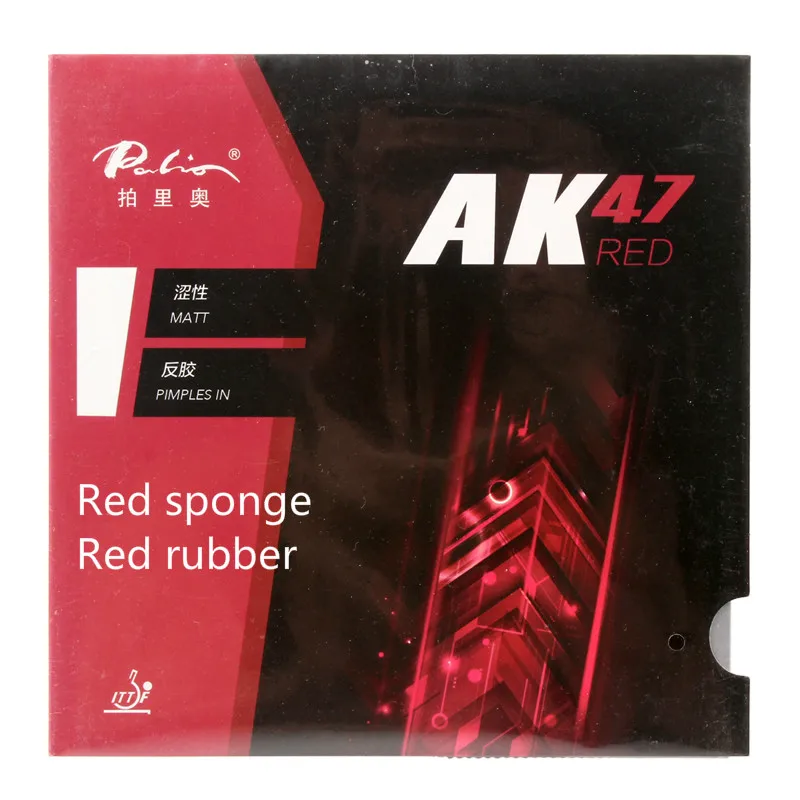 Palio AK 47 AK47 AK-47 Пипса из резины с губкой для пинг понга, резина для ракетки для настольного тенниса 2,2 мм ракетка для пинг понга - Цвет: Red sponge black