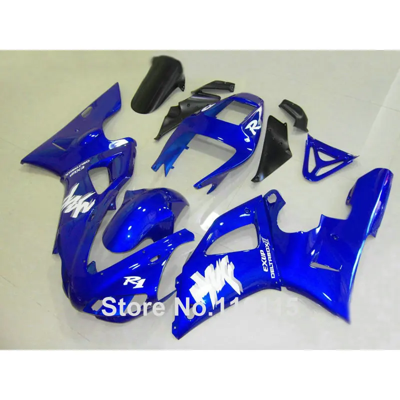 

Полный комплект обтекателей для YAMAHA 98 99 R1 YZF R1 1998 1999, черный, синий Обтекатели для кузова 2438