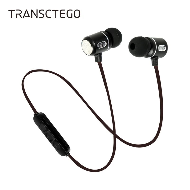 Беспроводная bluetooth гарнитура магнитное поглощение шеи уха стерео тяжелые басы