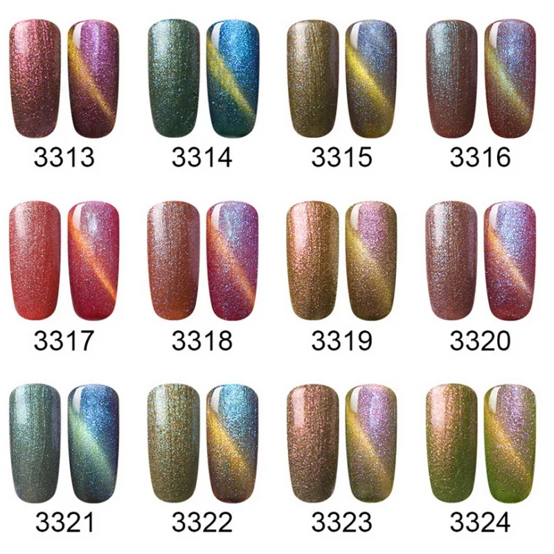 HNM 8 мл Цвет изменение магнит кошачий глаз УФ гель для ногтей Хамелеон