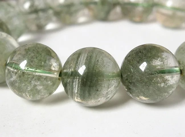 14 мм натуральный зеленый фантомный кварцевый хлорит корнуопийный Кристалл