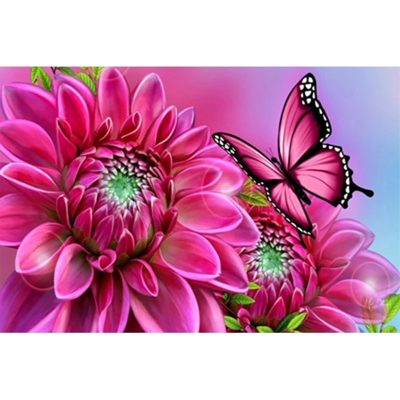 

Butterfly rose diamond Embroidery diy diamond painting mosaic diamant painting 3d cross stitch diamond picture H456