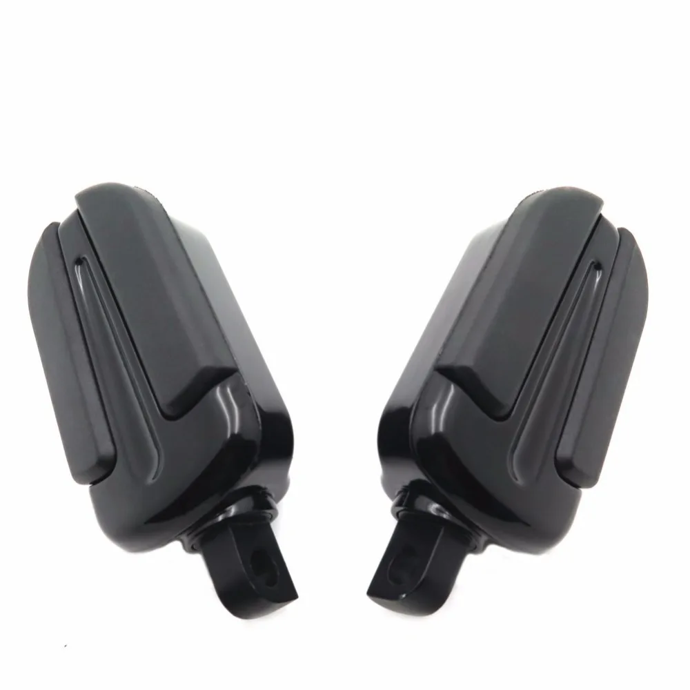 Aftermarket free shipping Foot Pegs For 1984-2017 Harley Wide Glide/ Fat Boy/ Switchback/ Road King FLHR/ V Rod Muscle VRSCF BK |
