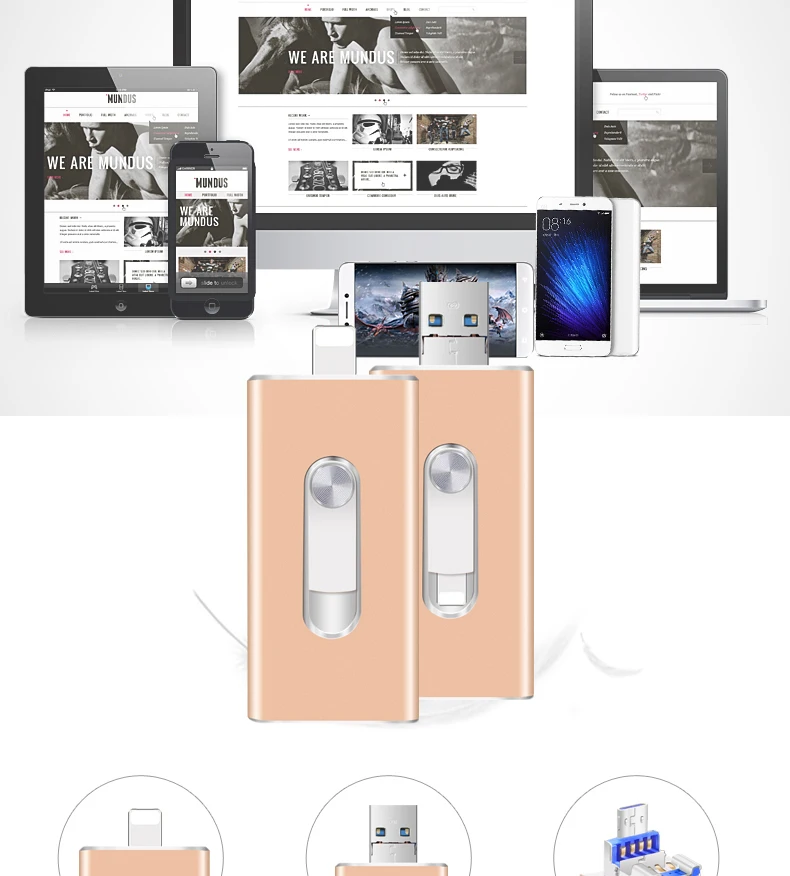 USB3.0 Flash Drive 32 gb 16 gb Flash Drive для iPhone 6/7/6s/8 реального Capacity128gb USB Flash внешнего устройства хранения OTG флешки