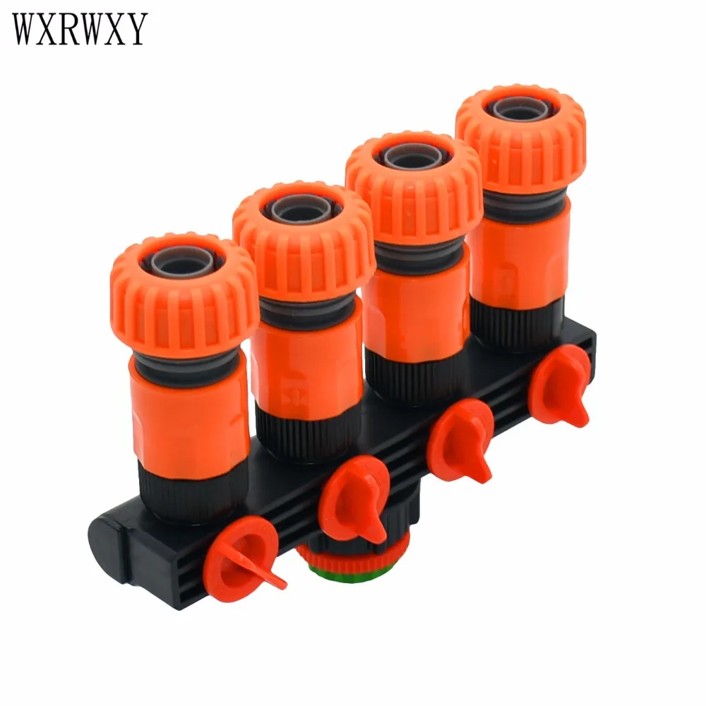 Wxrwxy садовая водопроводная труба 4 ходовой сплиттер 3/4 дюйма шланг 20 мм