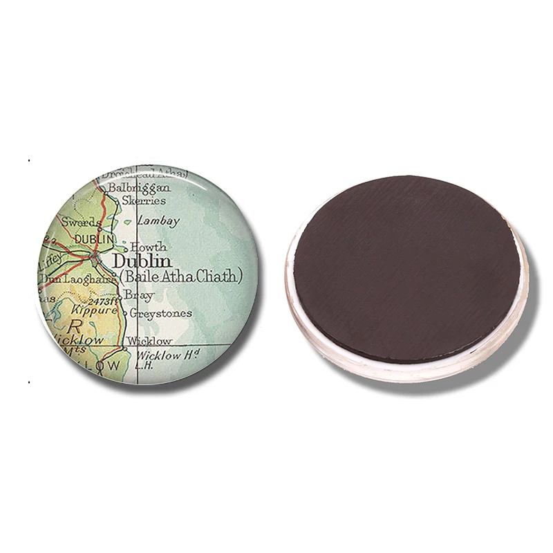 Магнит для холодильника темно-синий диаметром 30 мм | Дом и сад