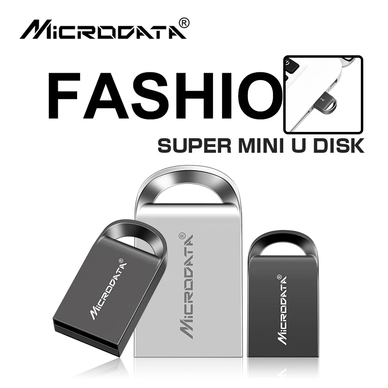 Металлический Мини флеш накопитель USB 2 0 с реальной емкостью 64 ГБ 32 16 8 4 Гб