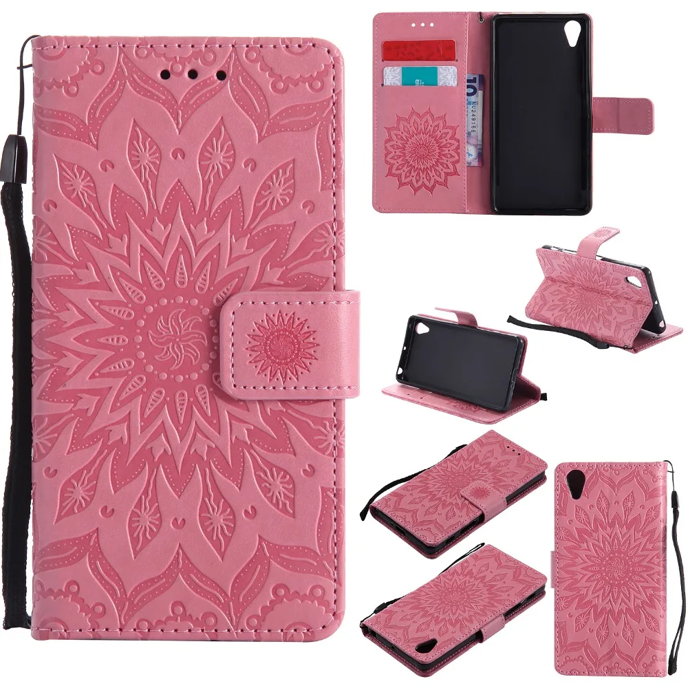 Чехол из искусственной кожи с подсолнухом для Sony X Performance чехол Xperia F8131 F8132 5 дюймов