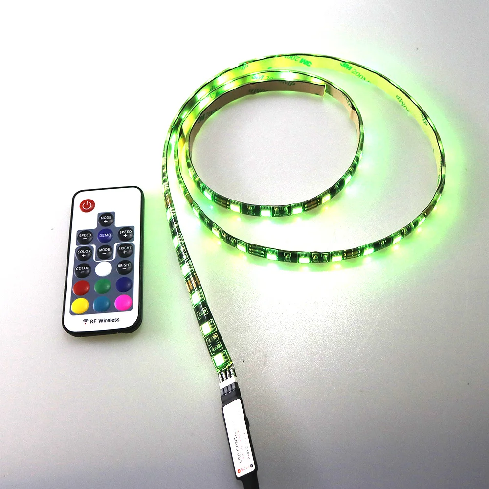5V светодиодный контроллер USB светодиодный RGB RF беспроводной пульт дистанционного управления 17Key черный белый кабель для 5V 5050 3528 SMD Светодиодная лента ТВ фоновое освещение
