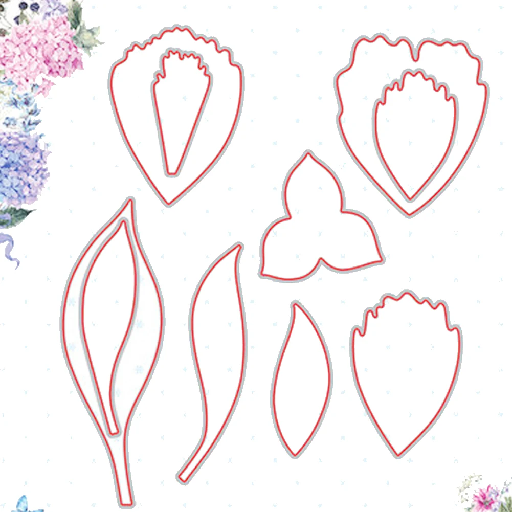 Пион цветок штампы металла резки для Scrapbooking Новый 2019 ремесло высечки DIY альбом