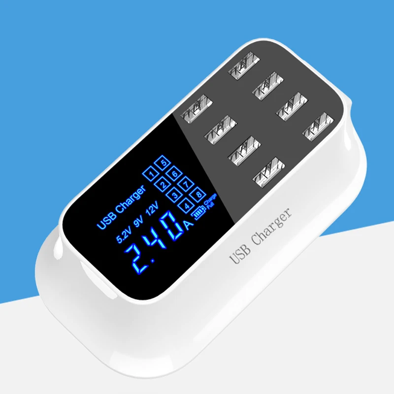 Быстрая зарядка USB зарядное устройство для iPhone Xiaomi Samsung планшетный ПК 8 портовый