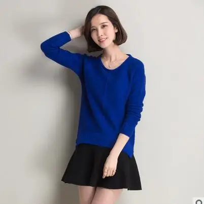 

S-XXL Winter Autumn Women Korean Sweater Long Sleeve Wool Pullover Women Knitted Black Red Pink Yellow Gray E0544
