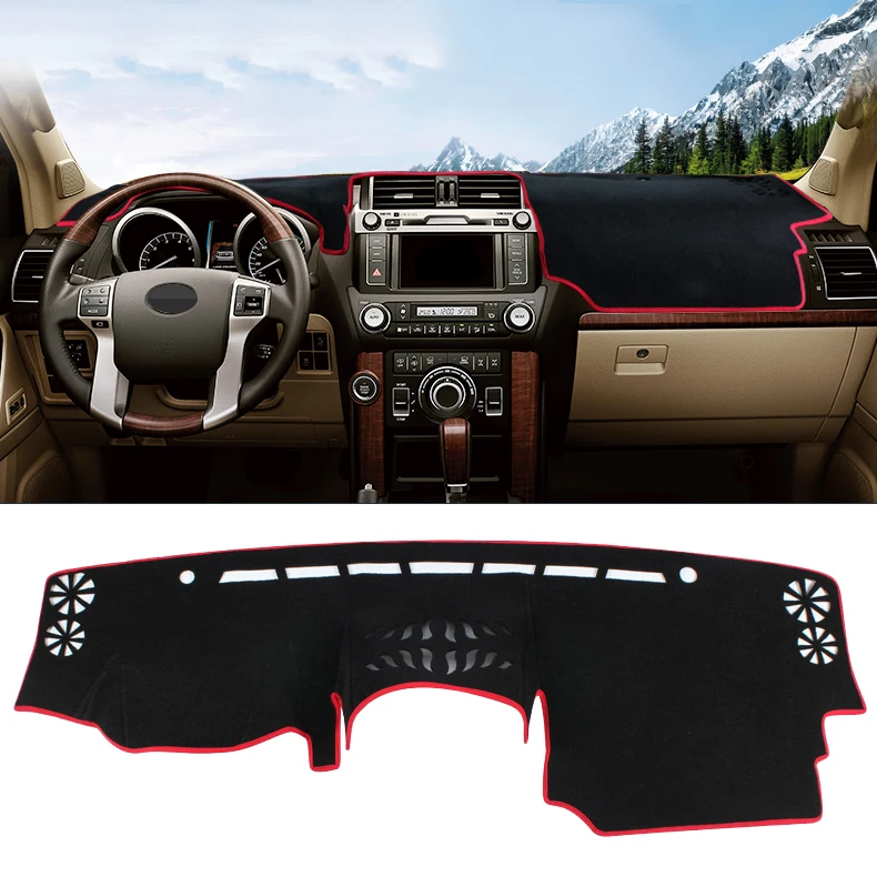 

Car Styling 1pcs For Toyota Land Cruiser Prado Fj150 2010-2017 Inner Dashboard Dash Mat DashMat Sun Cover Pad