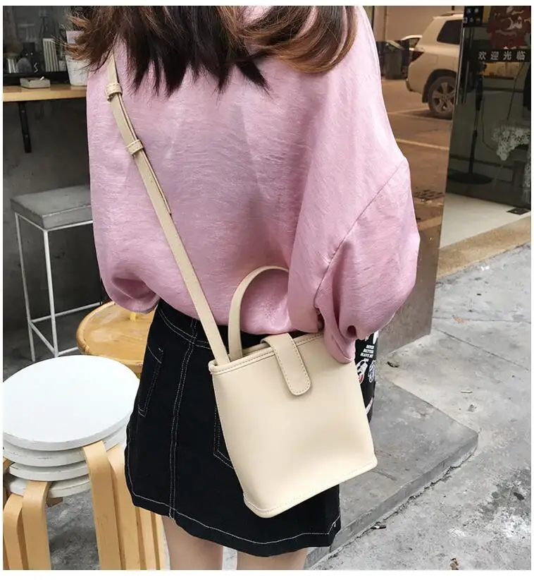 

Female small bag simple style PU leather fashion MINI bag vintage messenger shoulder women's handbag JUYITY71