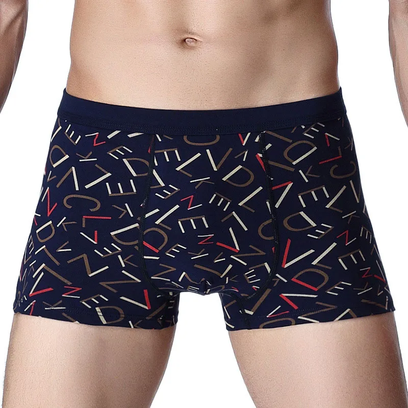 03 dark blue Бренд EXILIENS, новинка, мужское нижнее белье, мужские трусы-боксеры, Homme, хлопок, Cueca Masculina Boxershorts, мужские боксеры, трусы, размер XL-4XL, 102101 - Цвет: 03 dark blue