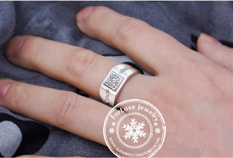 

2021 new Valentine's Day 925 Sterling Silver men Rings for male Wedding Engagement fashion finger jewelry R207