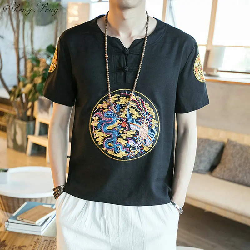 Traditional chinese clothing for men oriental mens kungfu traditional shirt Q712 |
