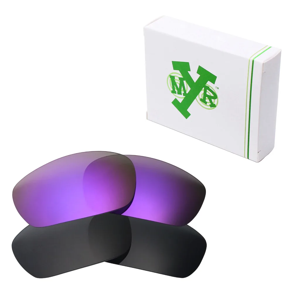 

2 пары поляризованных сменных линз SNARK для солнцезащитных очков Oakley Jawbone Stealth черный и плазменный фиолетовый
