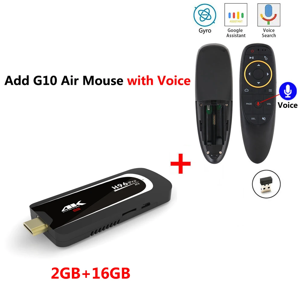 2GB 16GB add G10 Мини-ПК H96 Pro H3, 2 Гб ОЗУ, 16 Гб ПЗУ, 2,4 ГБ, 5 Гб, Wifi, Smart Android 7,1, ТВ-приставка Amlogic S905X, четырехъядерный ТВ-накопитель, 4K HD медиаплеер - Цвет: 2GB 16GB add G10