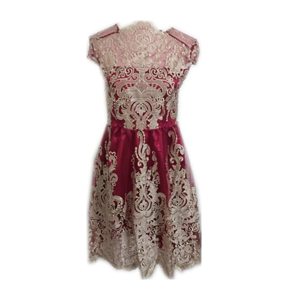 Женское сексуальное кружевное Тюлевое платье с вышивкой в стиле ретро баллон