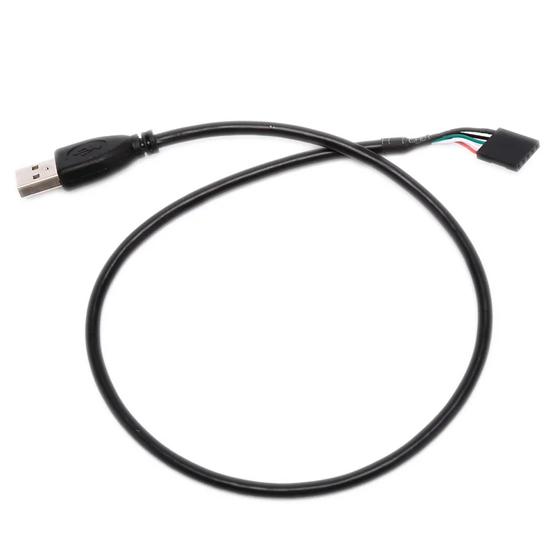 50 см USB 2 0 Тип A штекер 5 Pin Женский адаптер материнской платы кабель|Кабели для