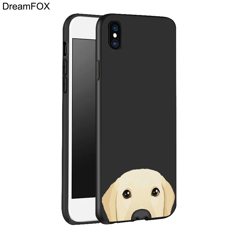 DREAMFOX L053 Funny Cat Dog Black Soft TPU Silicone Case Cover For Apple iPhone 11 Pro XR XS Max X 8 7 6 6S Plus 5 5S 5G SE |