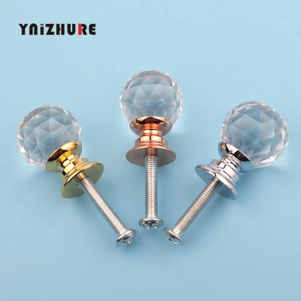 Кухонные ручки Одежда высшего качества 25 мм 10 шт дверные С кристалалми и стразами