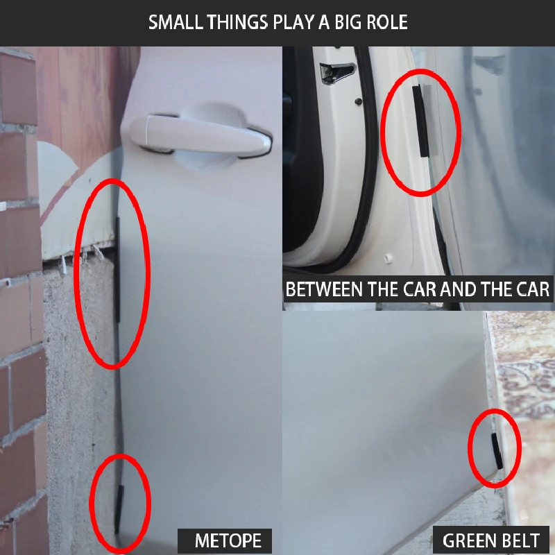 Резиновая лента для защиты от столкновений белая универсальная защитная бампера