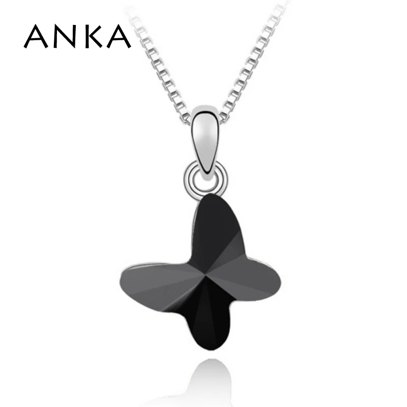 

ANKA jewelry butterfly crystal pendant necklace top fashion accessories new wholesale price Crystals from Austria #84498