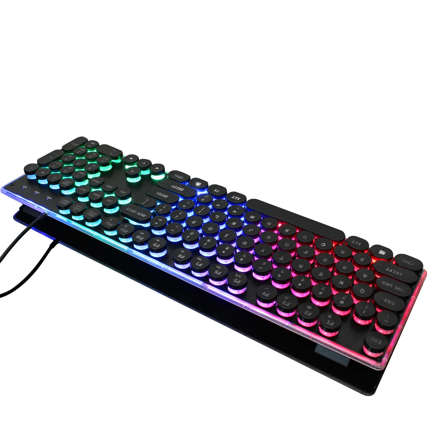 EPULA 5V /100 mA Backlit Gaming USB Keyboard Multimedia Illuminated Color LED Wired For PUBG Notebook Laptop | Компьютеры и офис