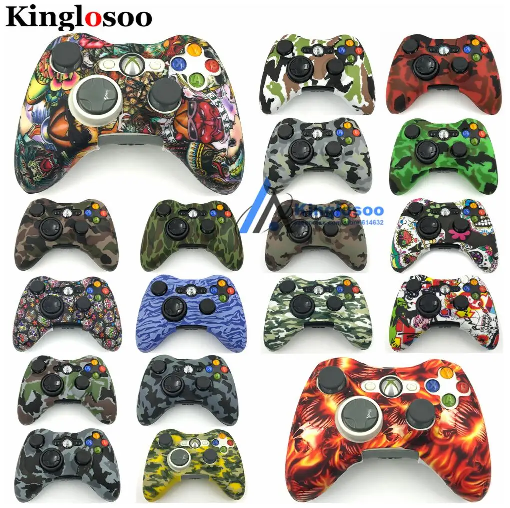 Mix color Специальный защитный чехол для джойстика игровые контроллеры силиконовый чехол мягкий резиновый чехол для Xbox 360 контроллер - Цвет: Mix color