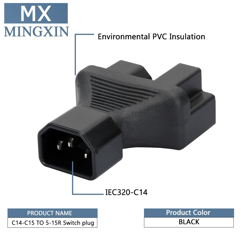 IEC320 C14 для 5 15 P C15 IEC 320 Para. + Nema 15R Адаптер переменного тока C13 А 125 В|Электрические