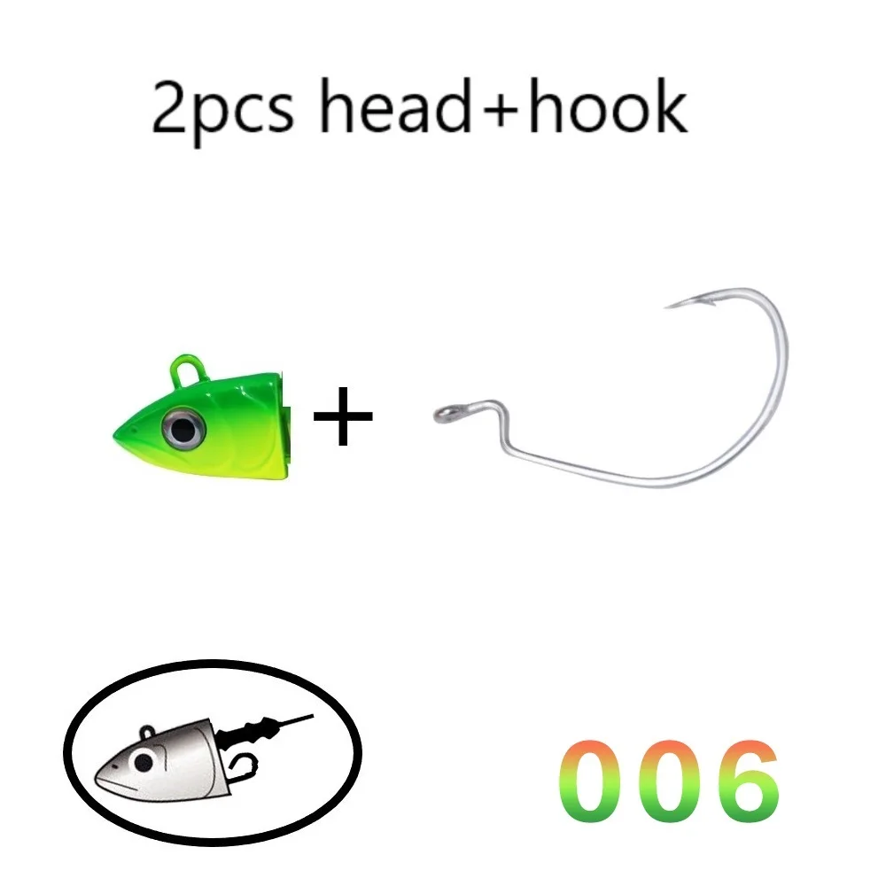 006 Hunthouse черный minnow jig head Рыбалка Мягкая приманка, червь крючок 100 мм 25 г, новые рыболовные приманки мягкая Щука плавающая приманка muskies - Цвет: 006