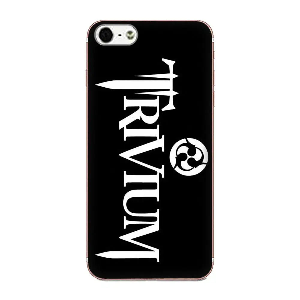 Металлический рок-браслет Trivium для Apple iPhone 4 4S 5 5C 5S SE 6 6S 7 8 Plus X XS Max XR мягкий чехол из