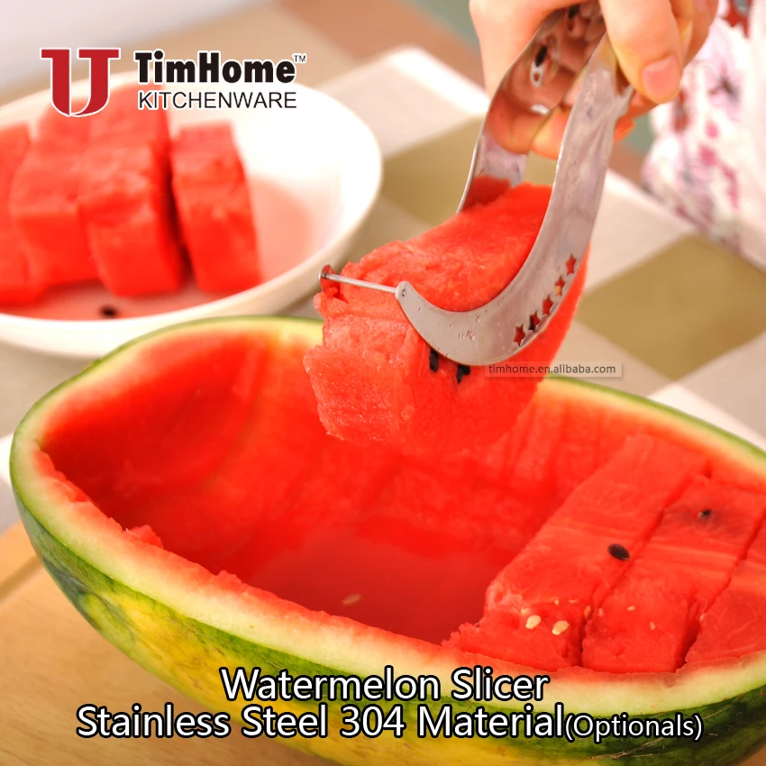Резак для арбуза 304 резак из пищевой нержавеющей стали|watermelon slicer|watermelon corerfood slicer |