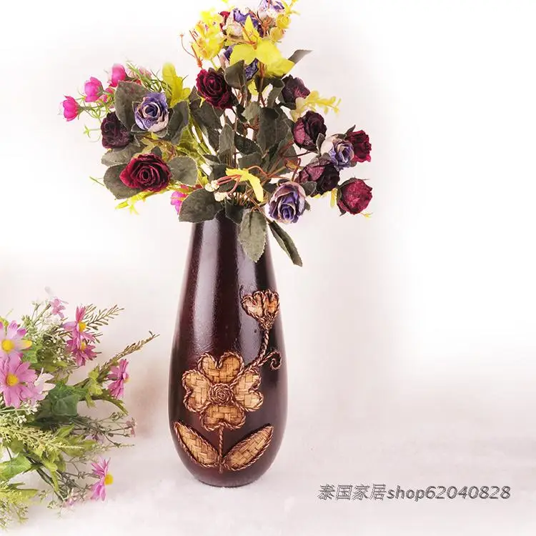 

Crafts handmade bamboo vase home decoration gift decoration