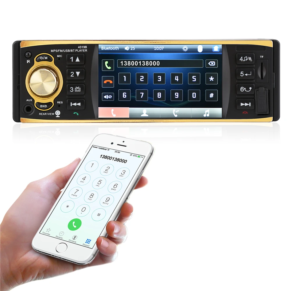 Автомагнитола Camecho 4022D 1 din FM радио автомобильный аудиоплеер 4 дюйма Bluetooth