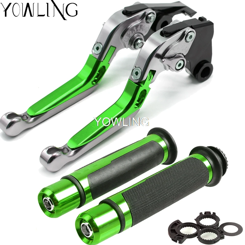 

Motorcycle Adjustable Folding Brake Clutch Levers Handlebar Hand Grips Handle bar For Kawasaki VERSYS 650 VERSYS650 2015 2016