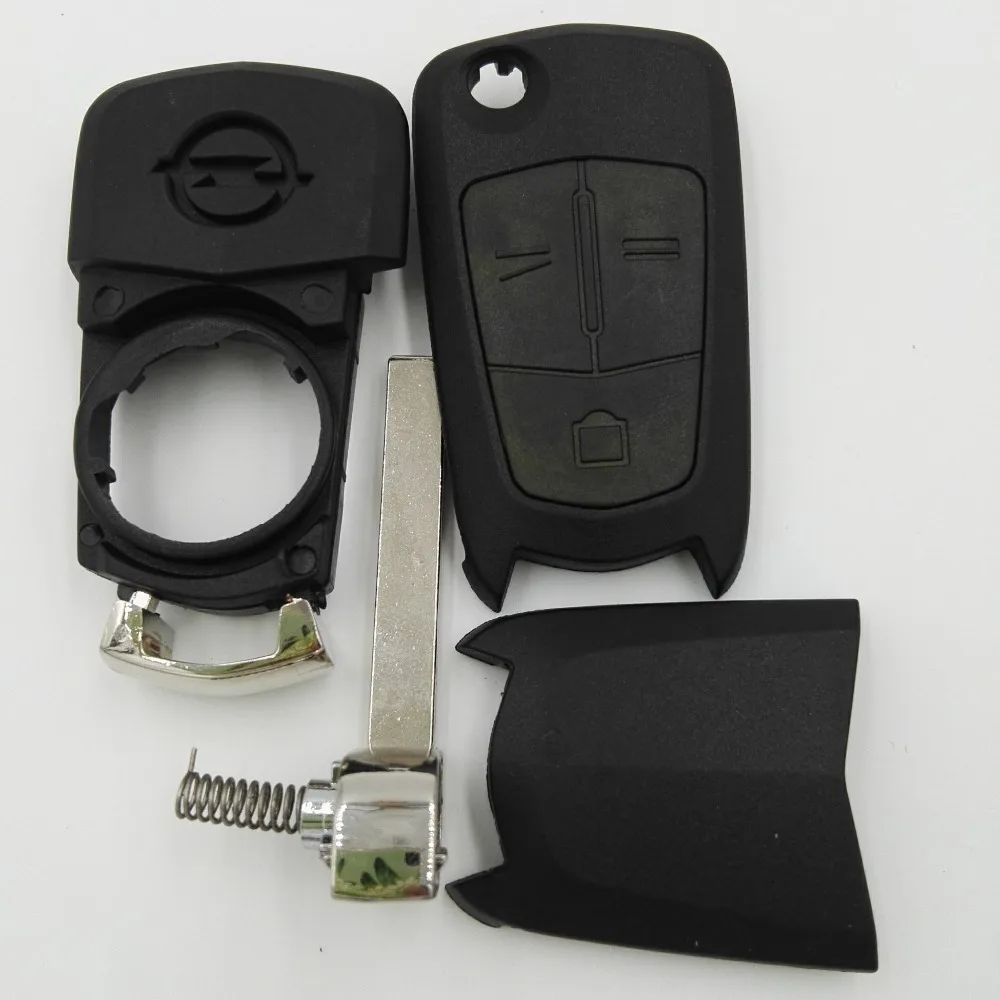 3 кнопочный необработанный раскладной чехол для ключа с дистанционным